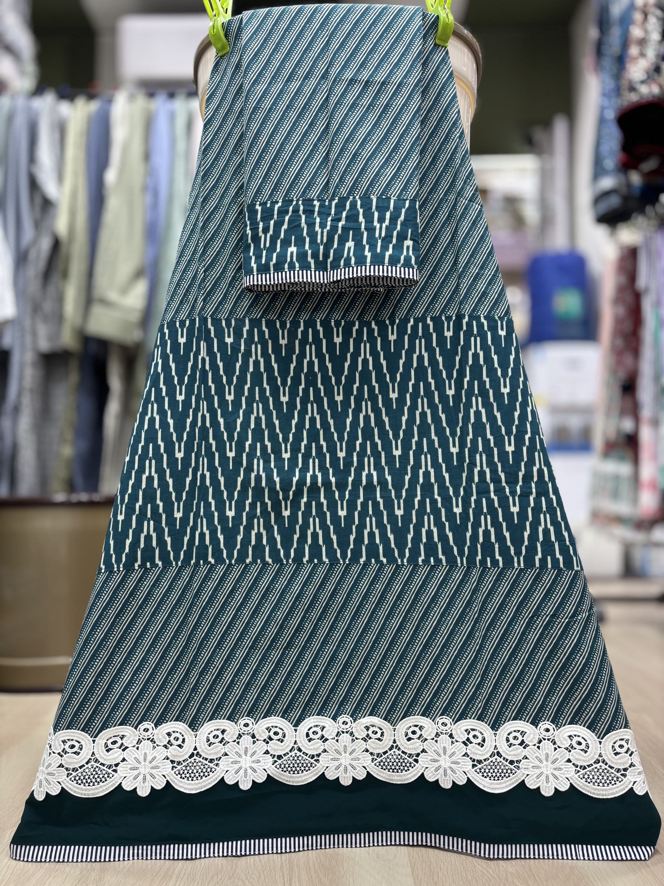 Teal Green Batiq Rida Teal Green Batiq Rida